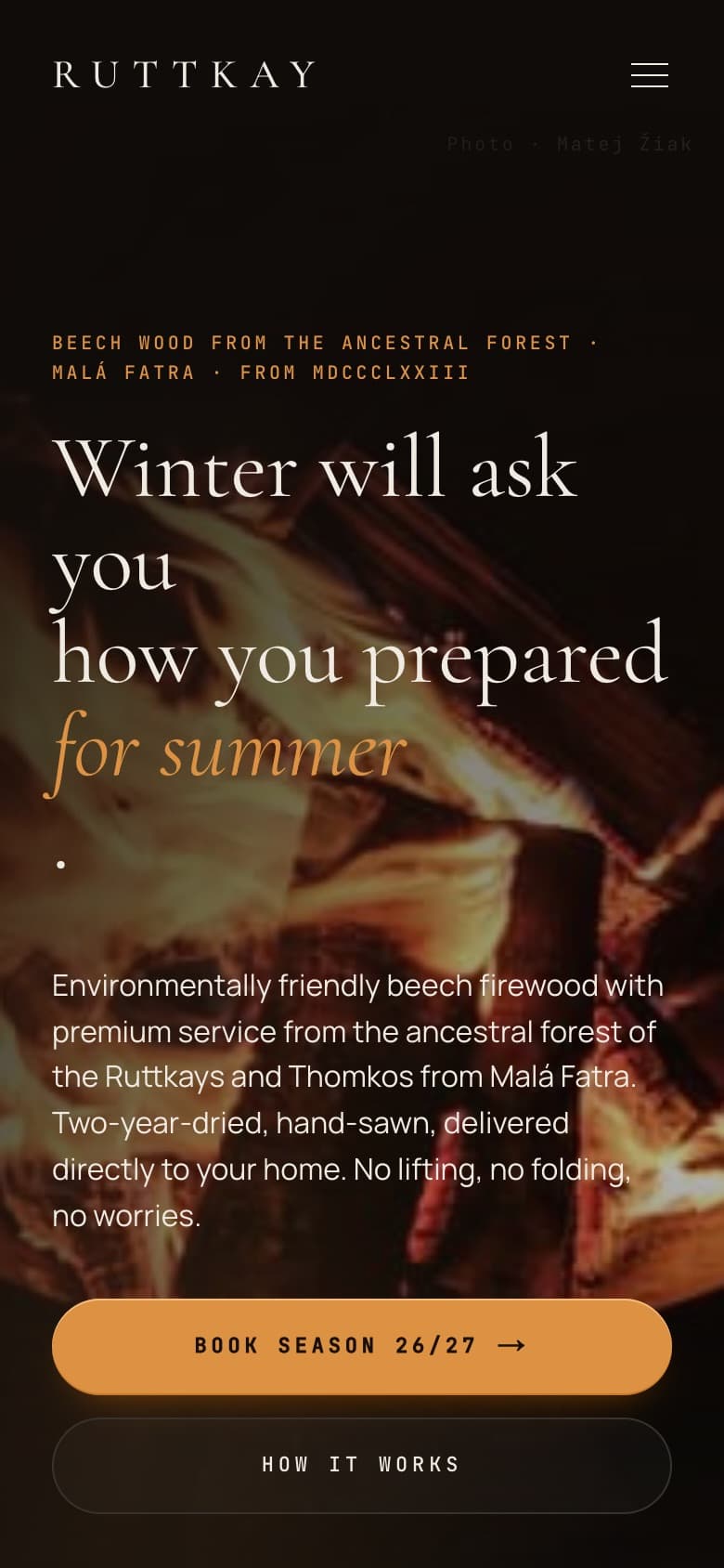 Ruttkay, the site we built, on a phone